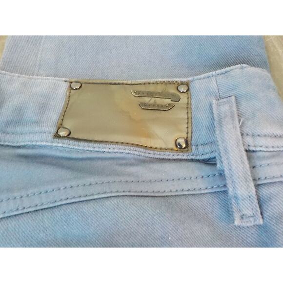 DIESEL Industry Blue Denim Jeans MATIC Women 26 x 30 Low Waist Stretch Zip Up - Picture 7 of 11